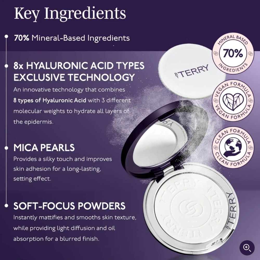 By Terry Travel Size Hyaluronic Hydra Veil Loose Powder Host Pick - Picture 6 of 9